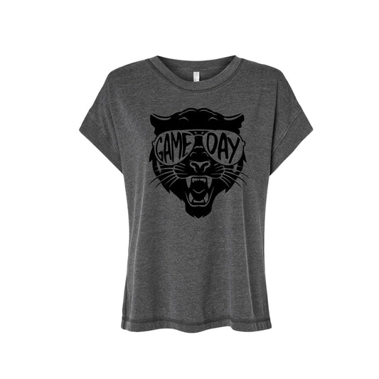 SHS Panthers Game Day Glitter Tee - SHS-CHR-TEE-GDAY-VBLK