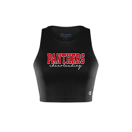 SHS Panthers Varsity Cropped Tank - SHS-CHR-CROP-VARS-BLK