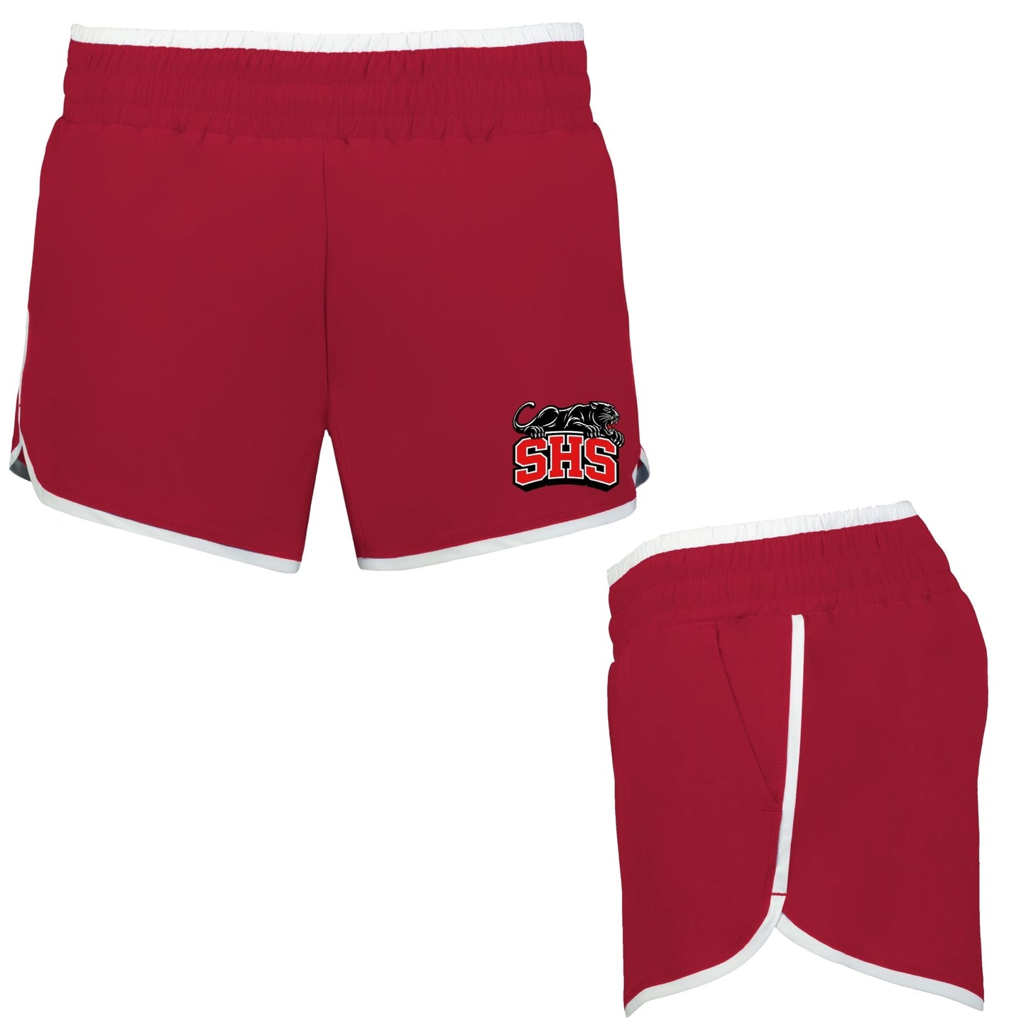 SHS Cheer Retro Shorts - SHS-CHR-SHORT-RETRO-RED