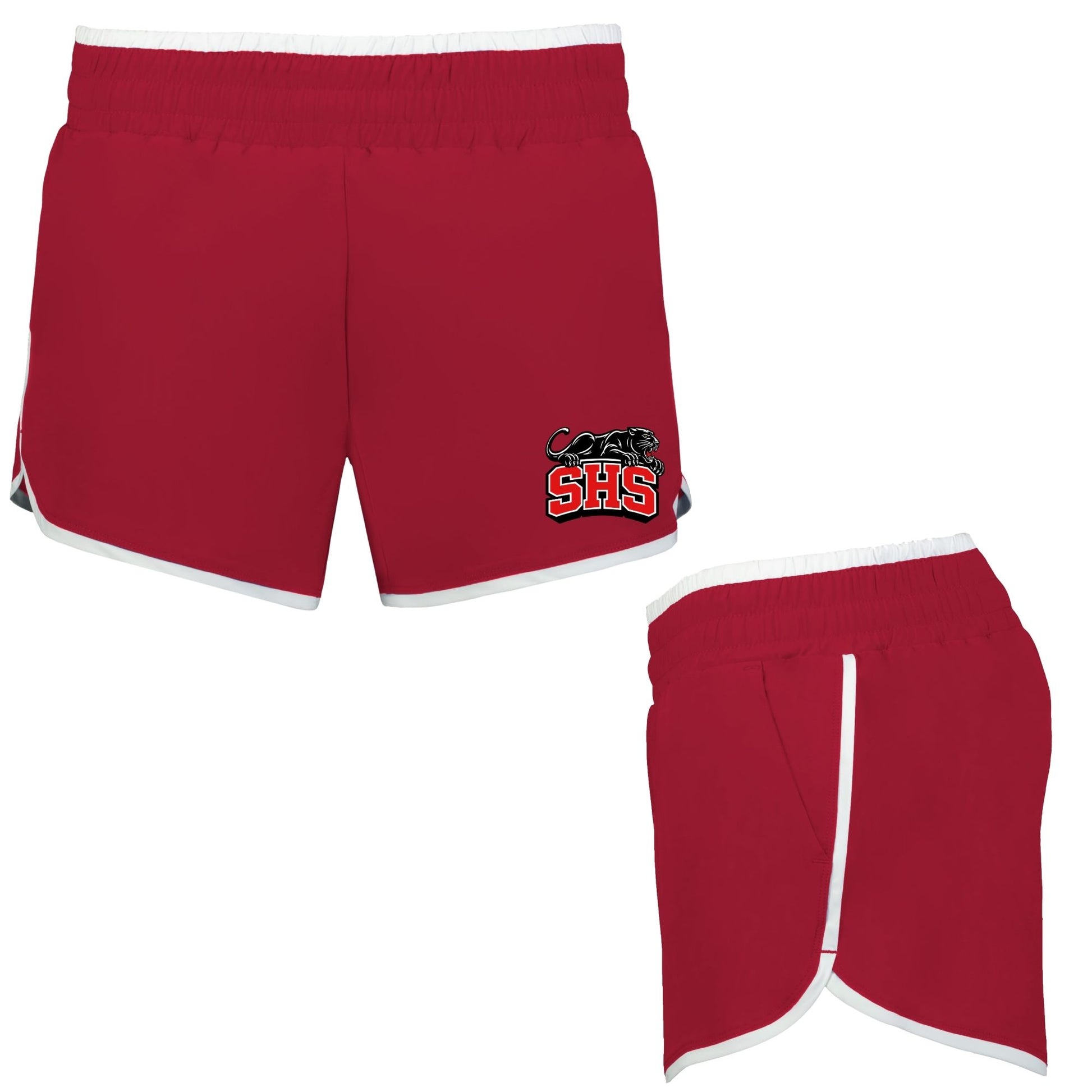 SHS Cheer Retro Shorts - SHS-CHR-SHORT-RETRO-RED