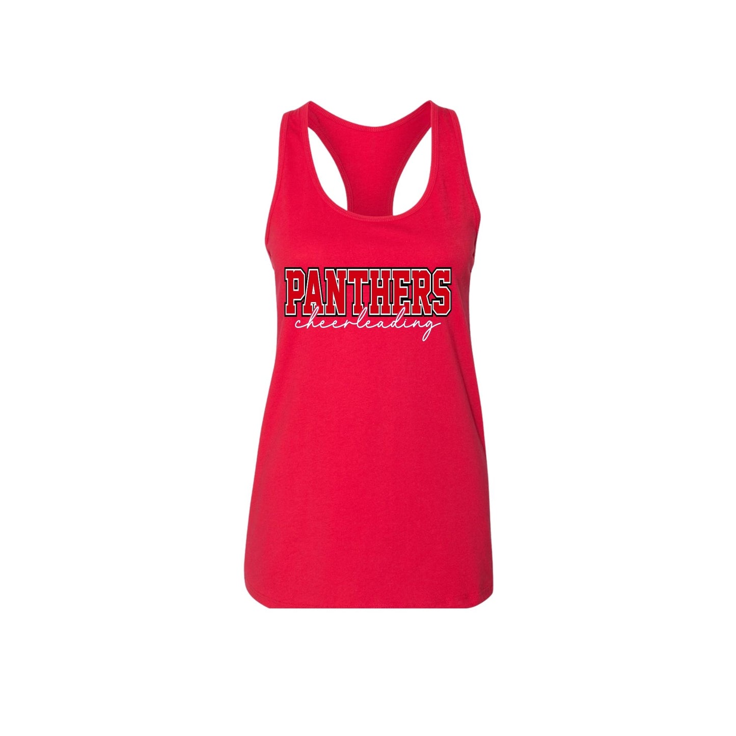 SHS Panthers Cheer Racerback Tank - SHS-CHR-TANK-PTHR-RED