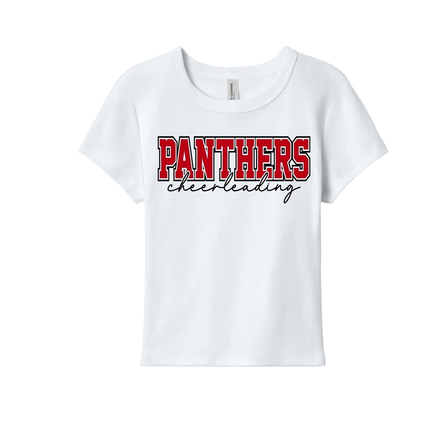 SHS Panthers Cheer Baby Tee - SHS-CHR-TEE-BABY-WHT