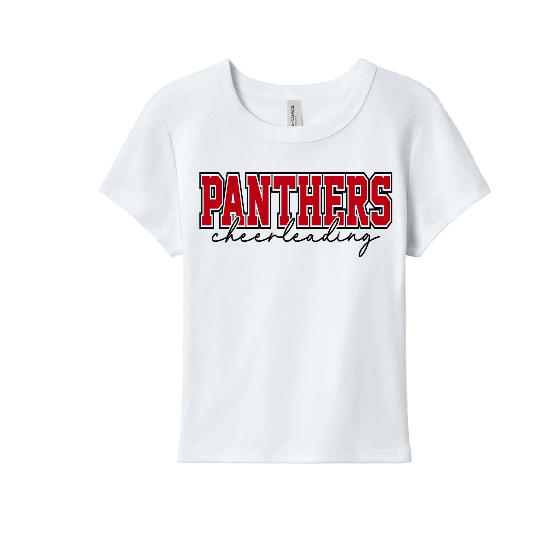 SHS Panthers Cheer Baby Tee - SHS-CHR-TEE-BABY-WHT