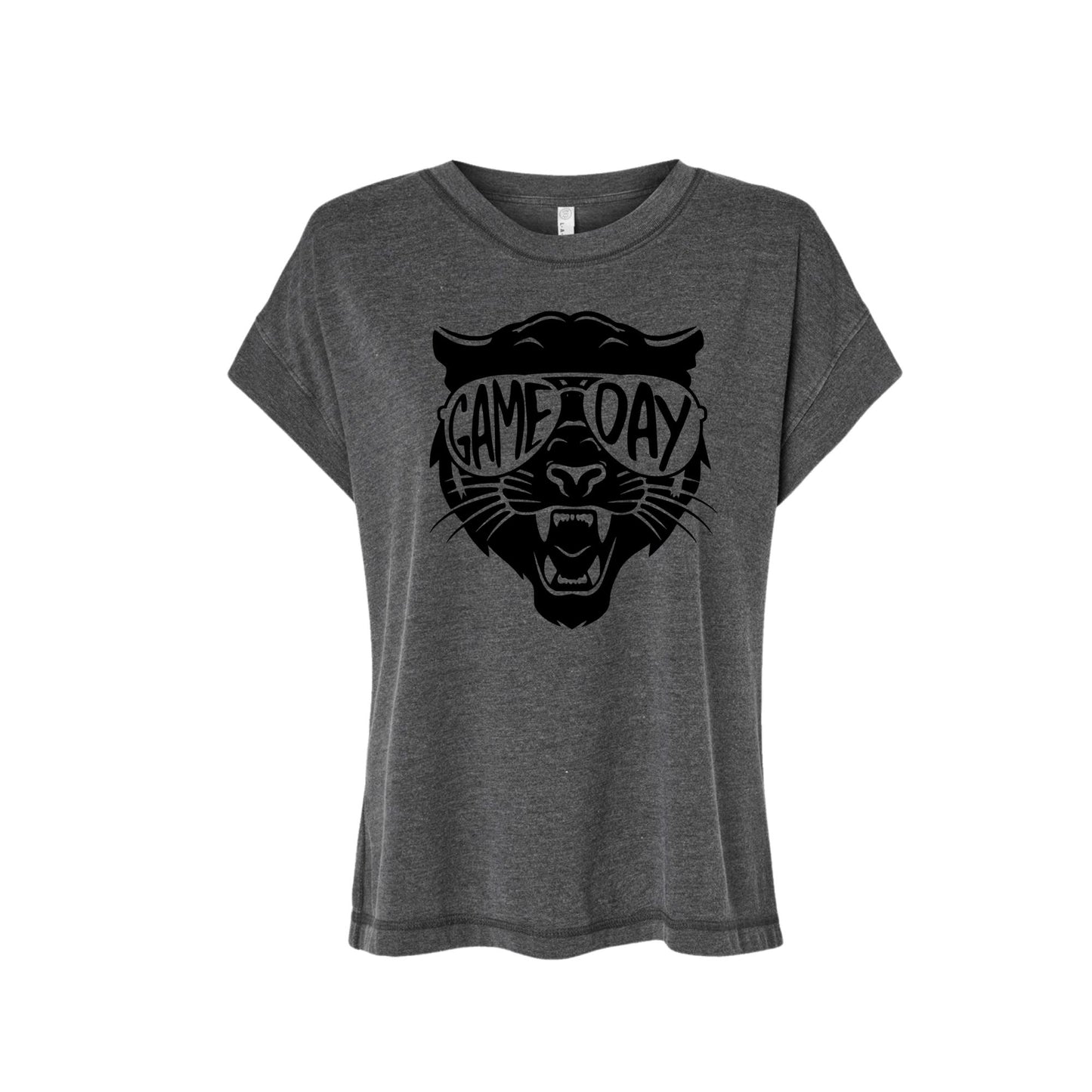 SHS Panthers Game Day Glitter Tee - SHS-CHR-TEE-GDAY-VBLK