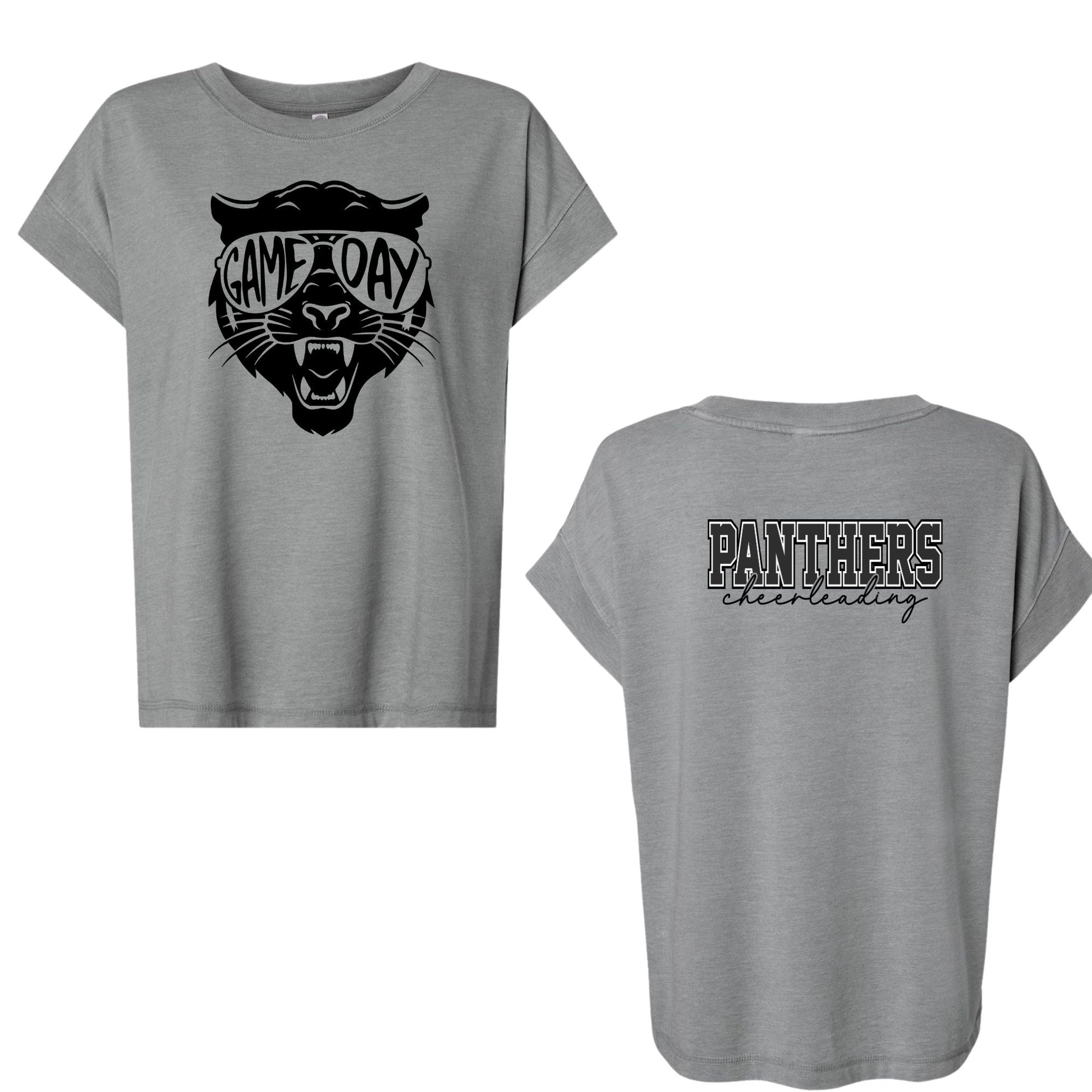 SHS Panthers Game Day Glitter Tee - SHS-CHR-TEE-GDAY-VGRY-2