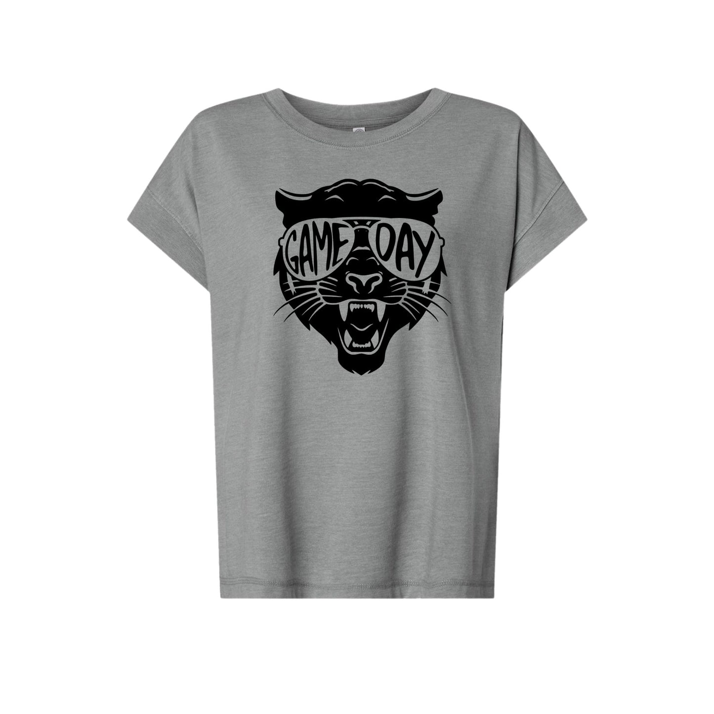 SHS Panthers Game Day Glitter Tee - SHS-CHR-TEE-GDAY-VGRY